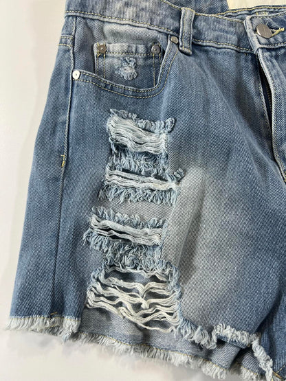 Cherokee Distressed Denim Shorts 7
