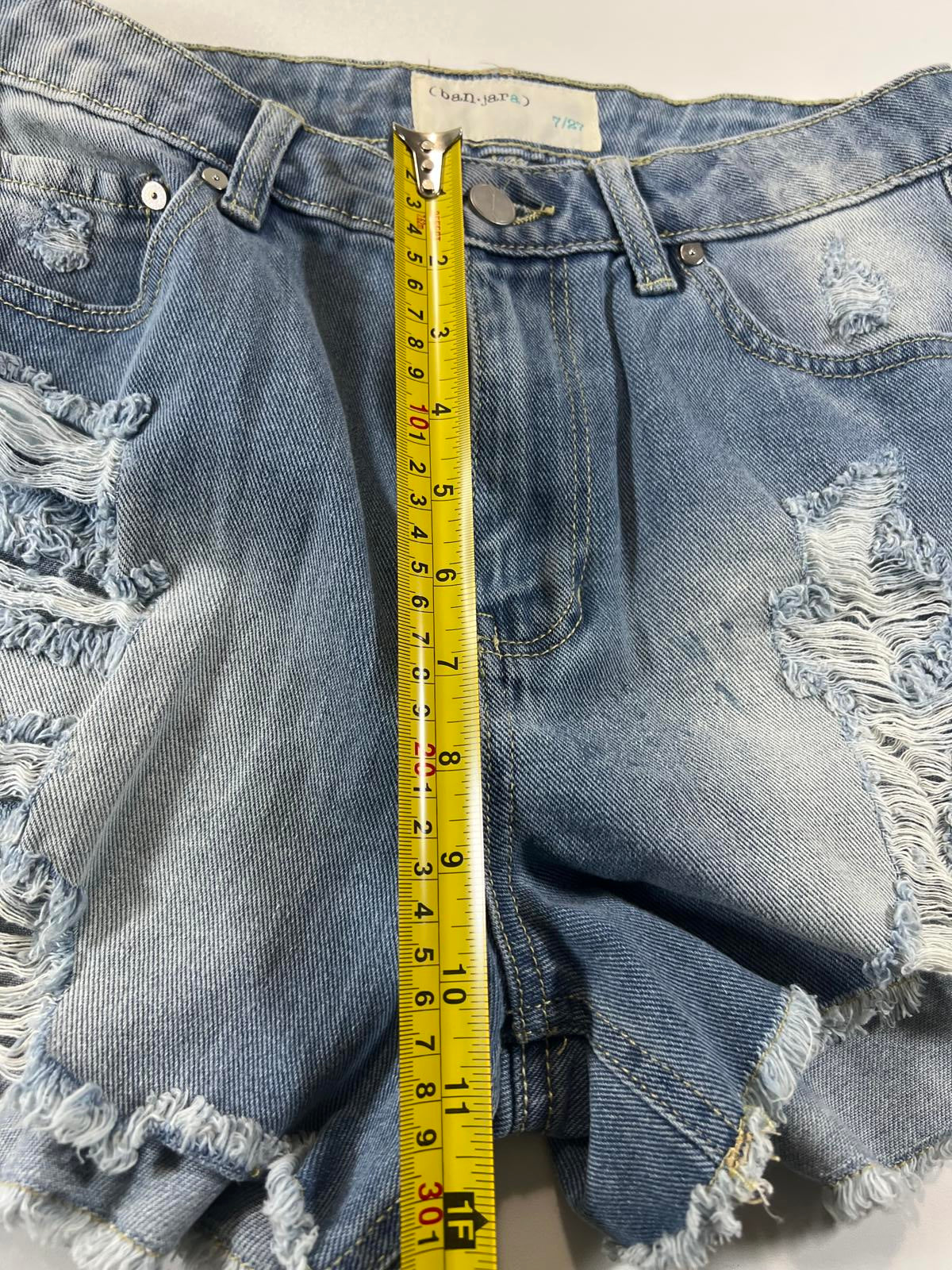 Cherokee Distressed Denim Shorts 7