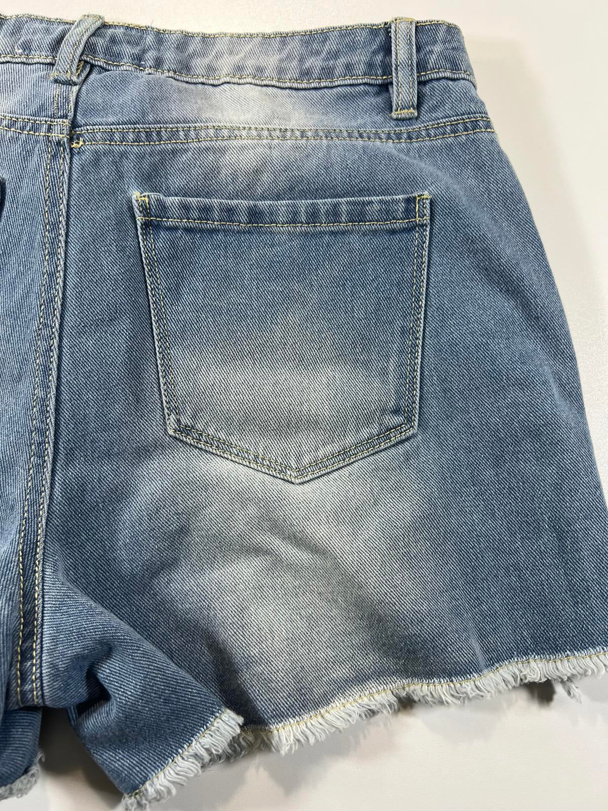 Cherokee Distressed Denim Shorts 7