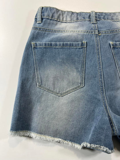 Cherokee Distressed Denim Shorts 7