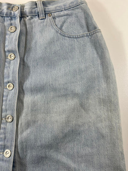 Vintage Gloria Vanderbilt Light Blue Denim Skirt