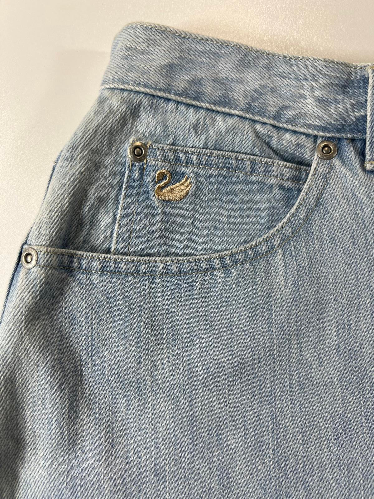 Vintage Gloria Vanderbilt Light Blue Denim Skirt