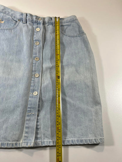 Vintage Gloria Vanderbilt Light Blue Denim Skirt
