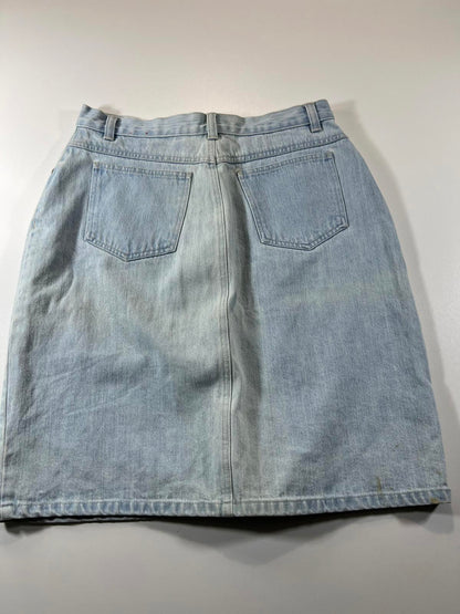 Vintage Gloria Vanderbilt Light Blue Denim Skirt