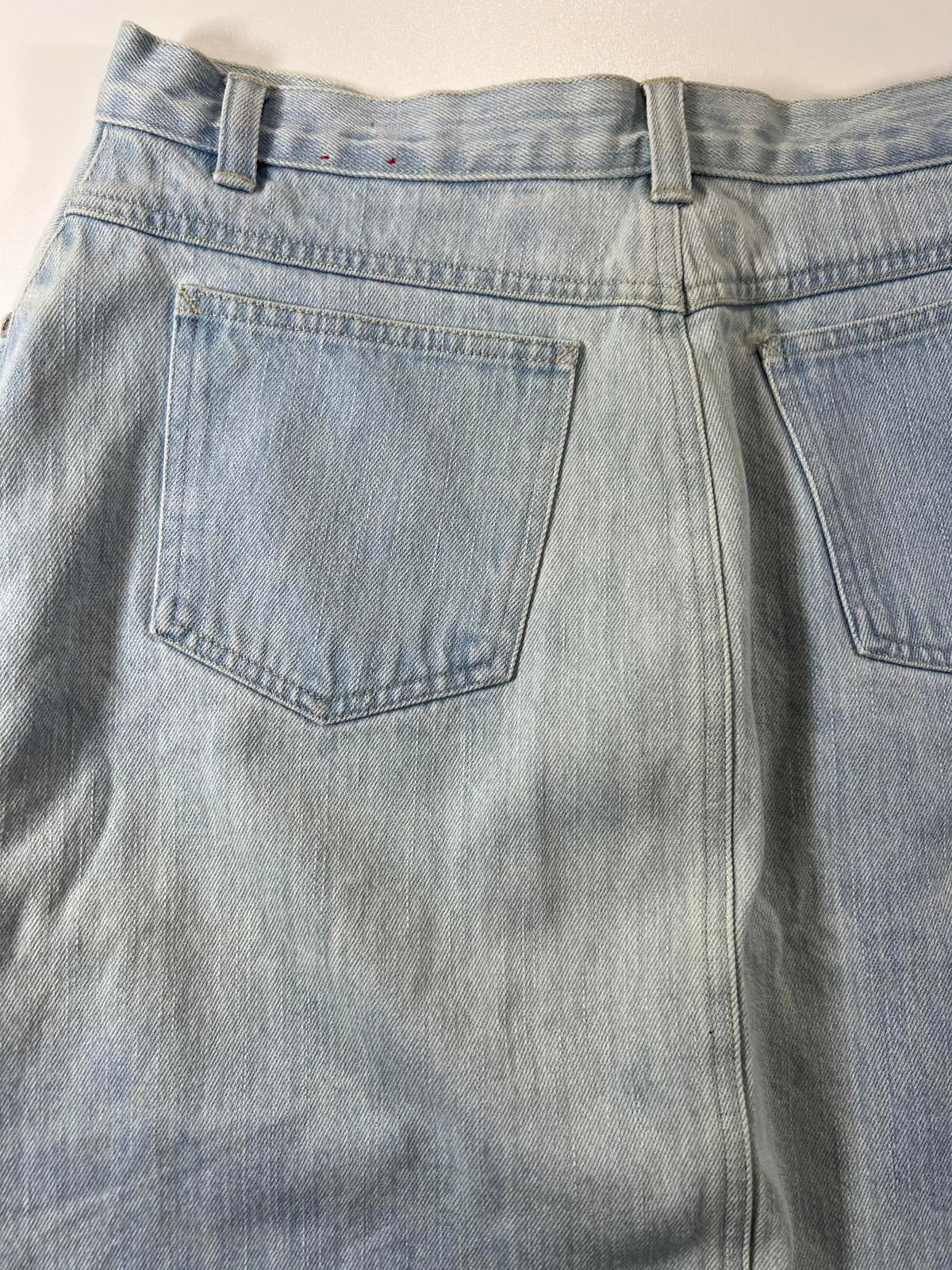 Vintage Gloria Vanderbilt Light Blue Denim Skirt