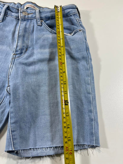 Levi's 721 Light Blue Denim Cutoff Shorts 27