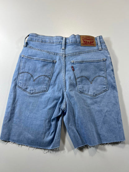 Levi's 721 Light Blue Denim Cutoff Shorts 27