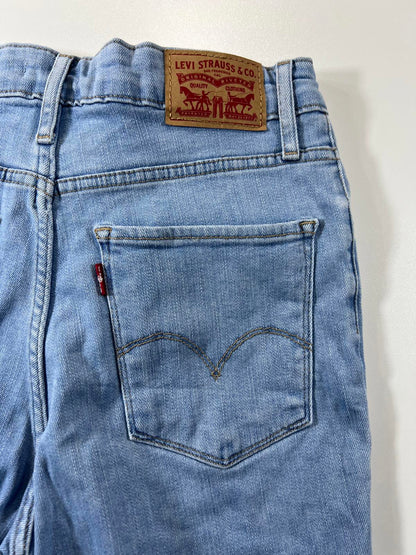 Levi's 721 Light Blue Denim Cutoff Shorts 27