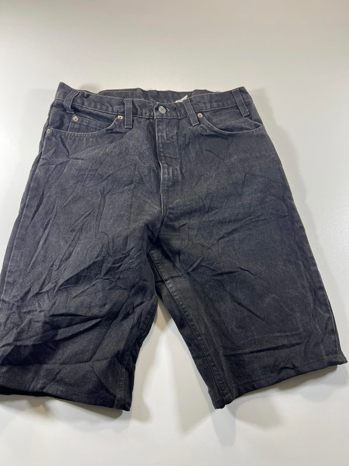 Vintage Levi’s 550 Black Denim Shorts 34