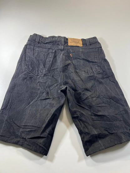 Vintage Levi’s 550 Black Denim Shorts 34
