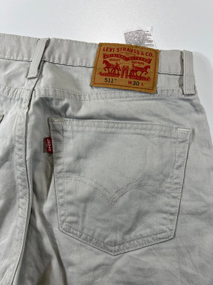 Vintage Levi’s 511 Men's Beige Casual Shorts 30