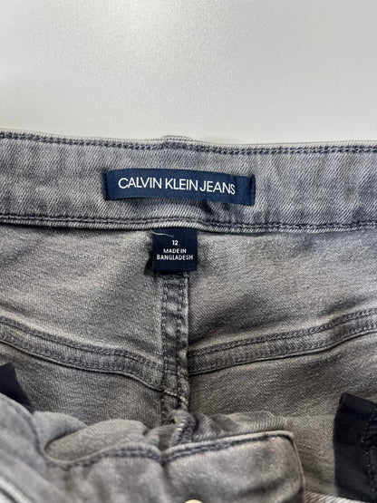 Calvin Klein Jeans womens Grey Denim Shorts