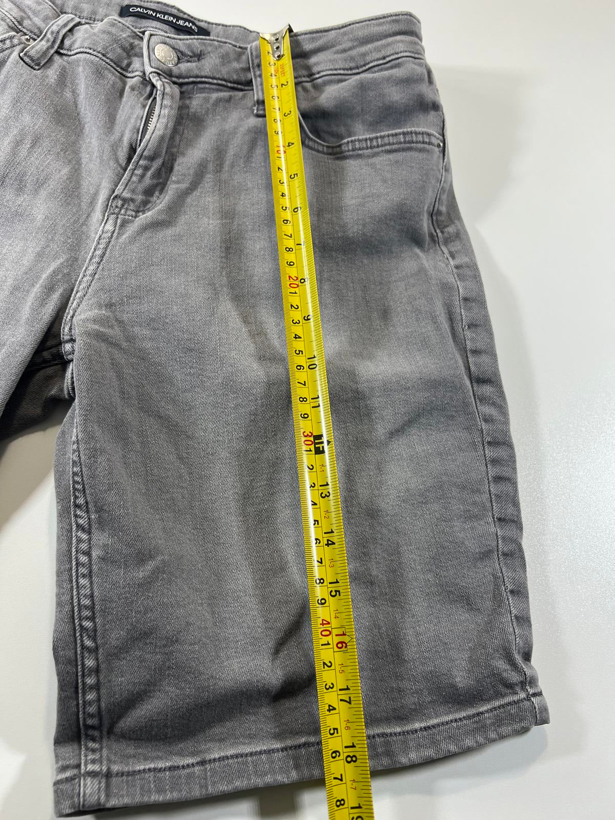 Calvin Klein Jeans womens Grey Denim Shorts