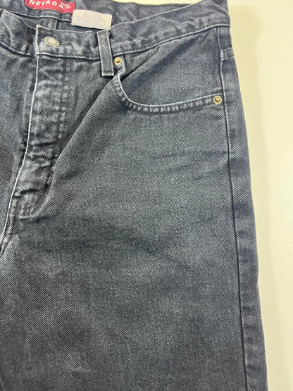 Vintage Nevada Black Denim Shorts 34