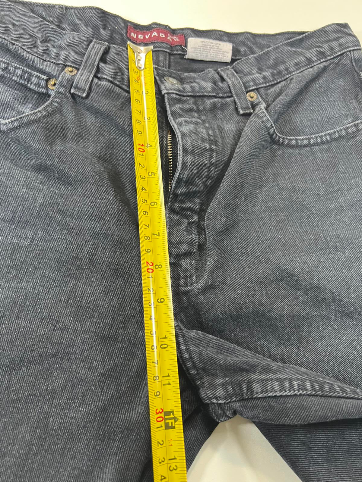 Vintage Nevada Black Denim Shorts 34