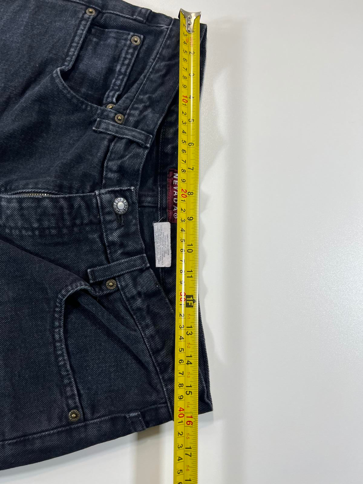 Vintage Nevada Black Denim Shorts 34