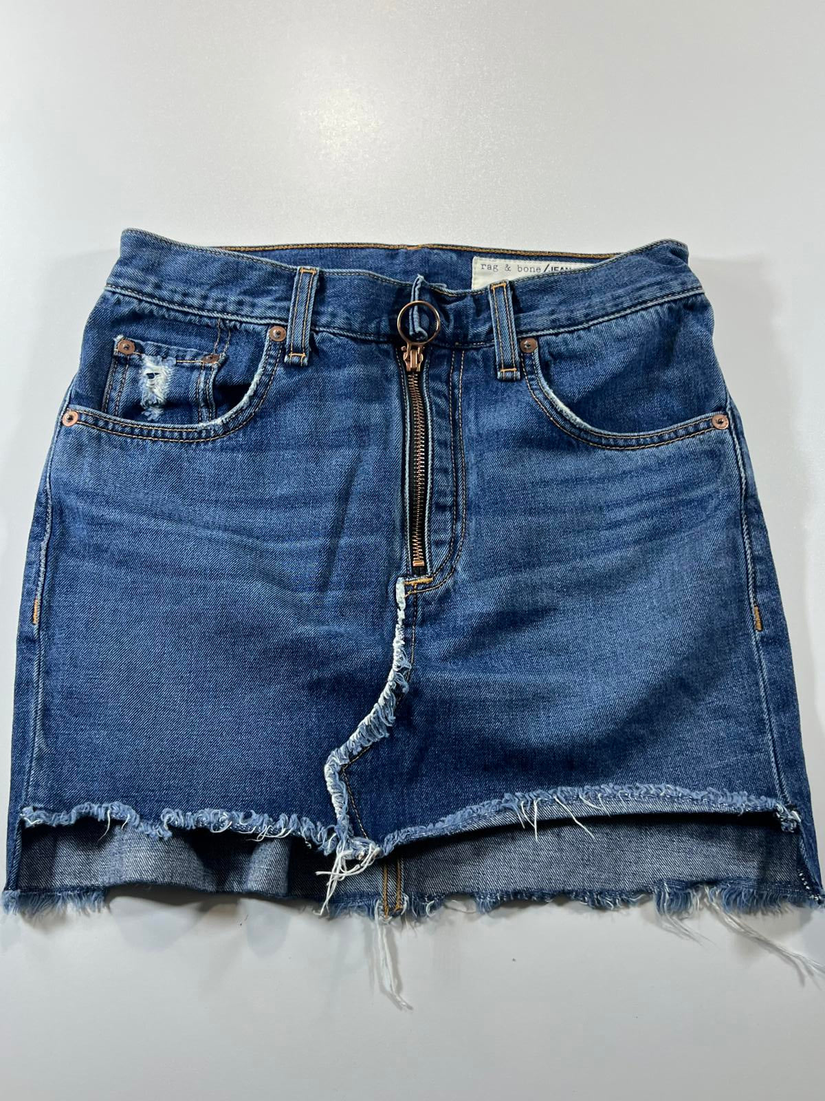 rag & bone Denim Mini Skirt Size 25