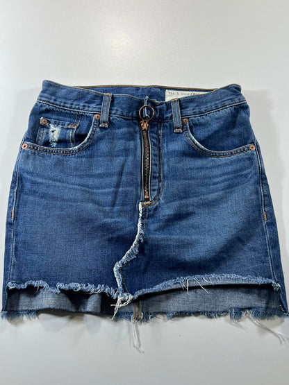 rag & bone Denim Mini Skirt Size 25