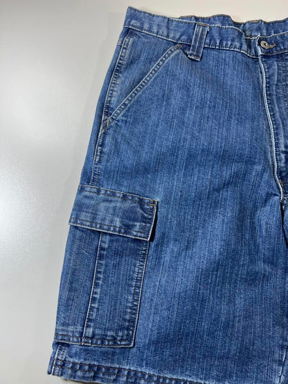 Wrangler vintage  Blue Denim Cargo Shorts 34