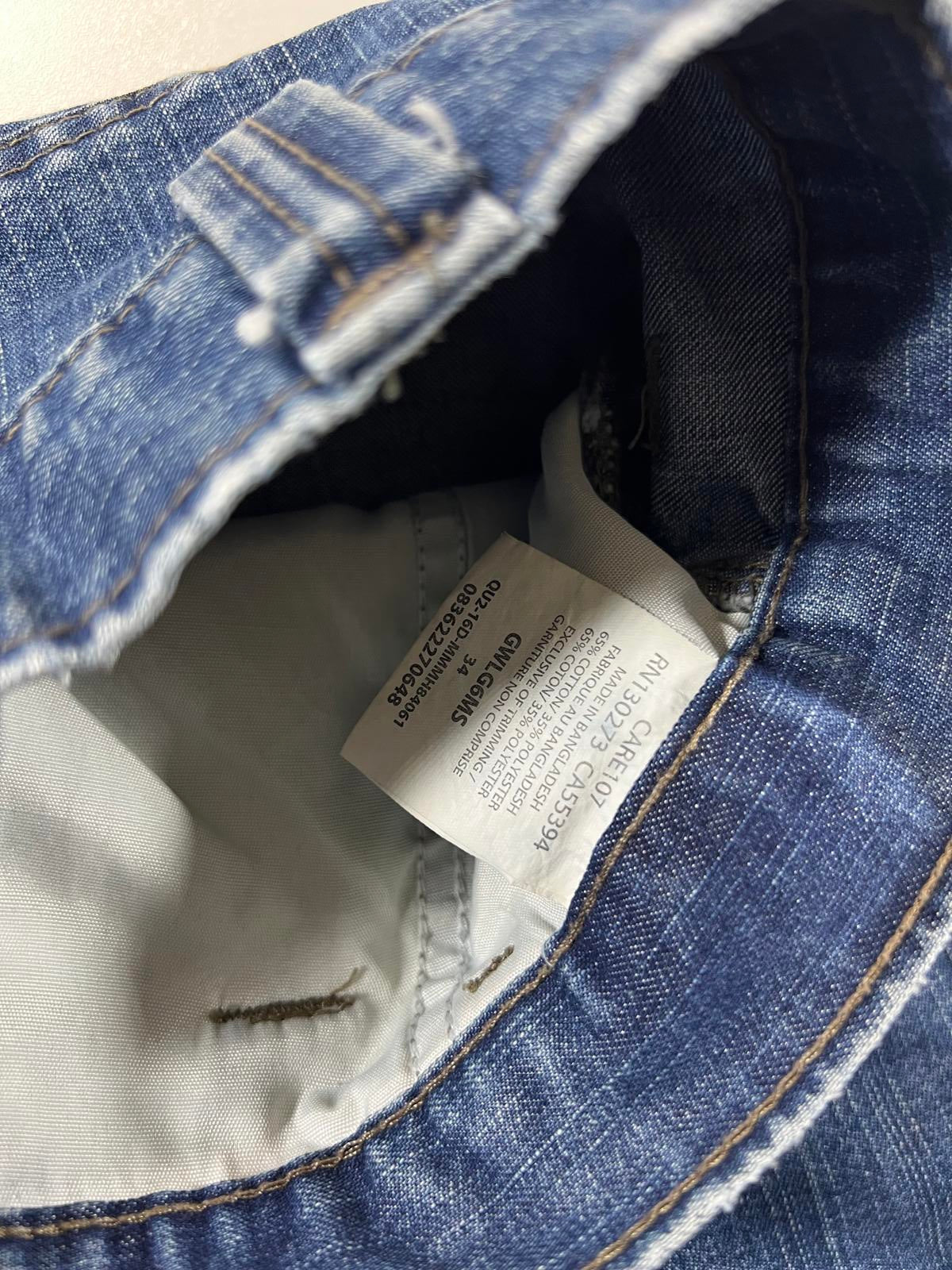 Wrangler vintage  Blue Denim Cargo Shorts 34