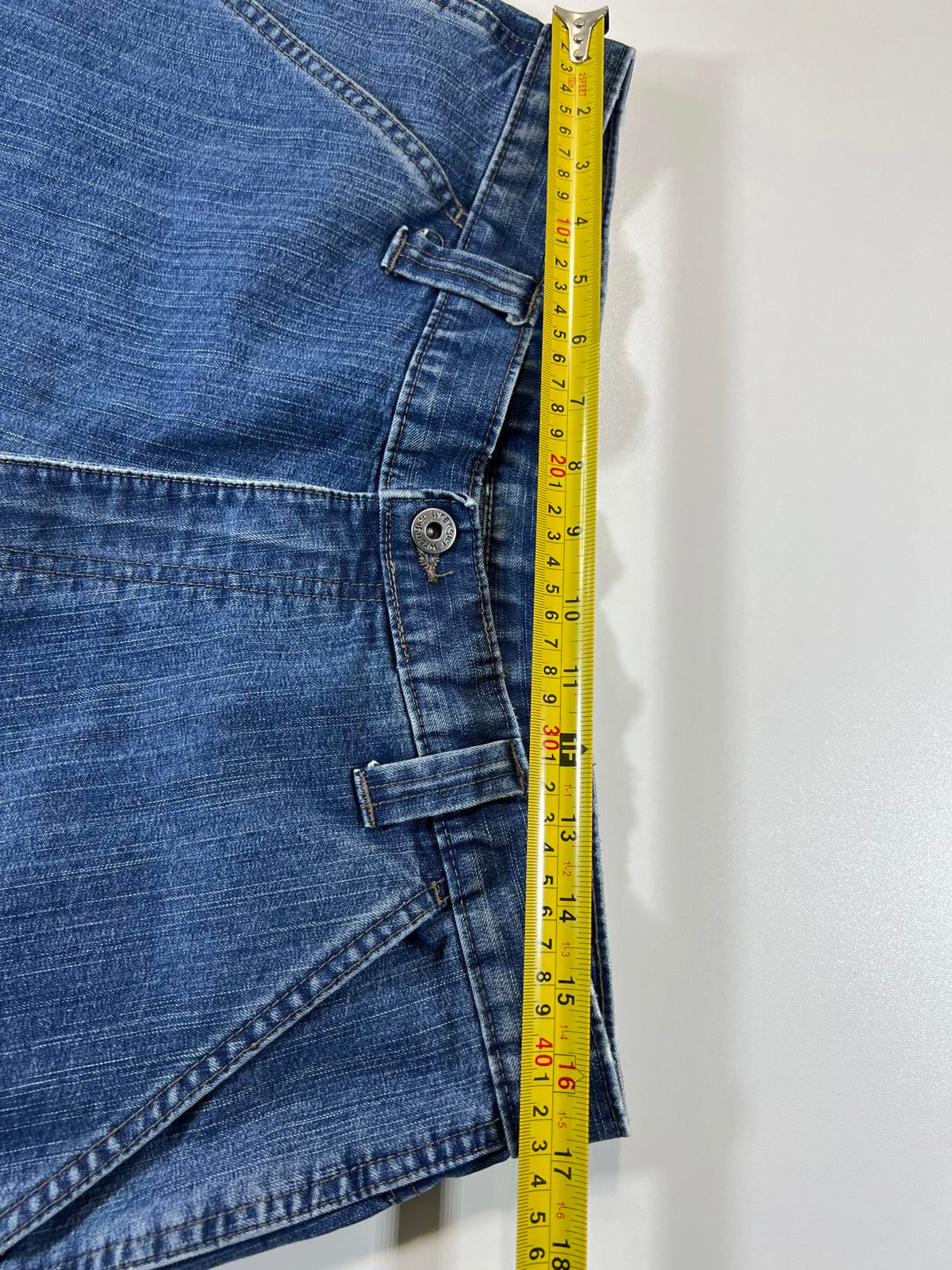 Wrangler vintage  Blue Denim Cargo Shorts 34