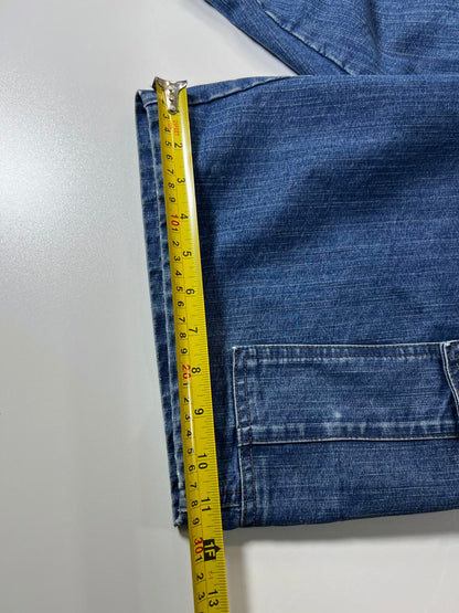 Wrangler vintage  Blue Denim Cargo Shorts 34