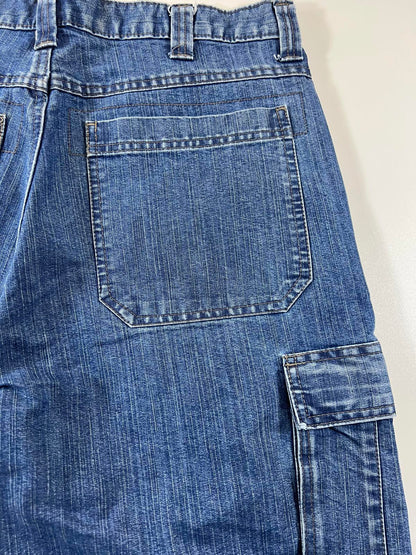 Wrangler vintage  Blue Denim Cargo Shorts 34
