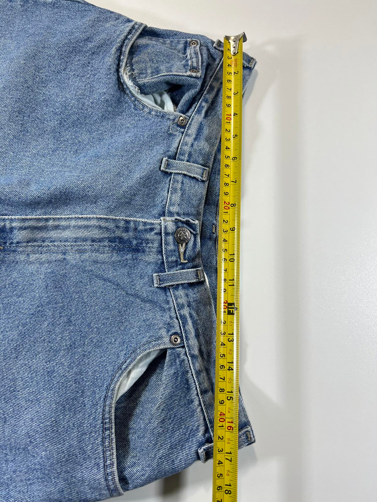 Vintage faded glory Classic Light Blue Denim Shorts 36
