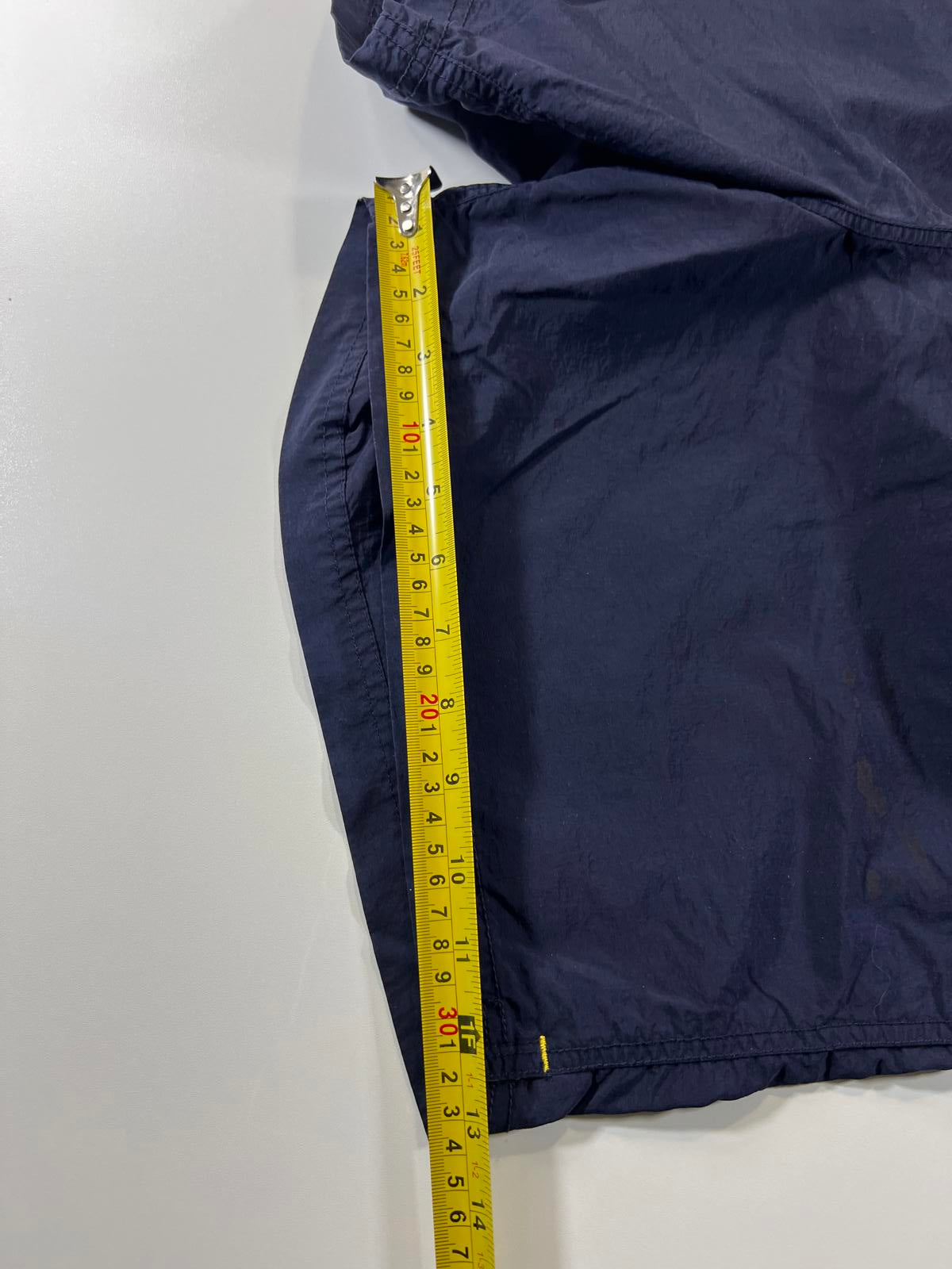 Nautica Men's Navy Swim Shorts with Yellow and White Accents