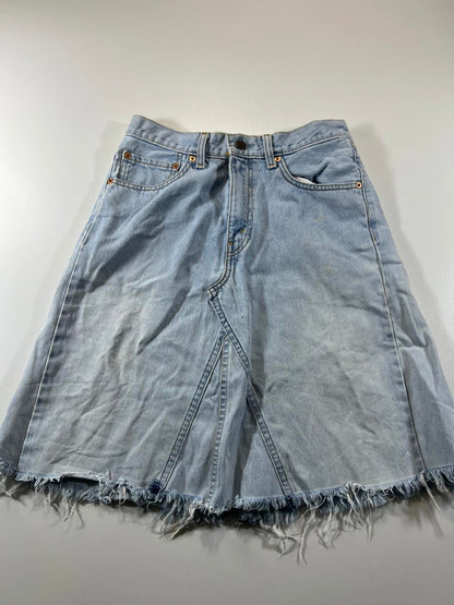 Vintage Levi’s custom Light Blue Denim Skirt 28