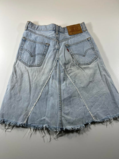 Vintage Levi’s custom Light Blue Denim Skirt 28
