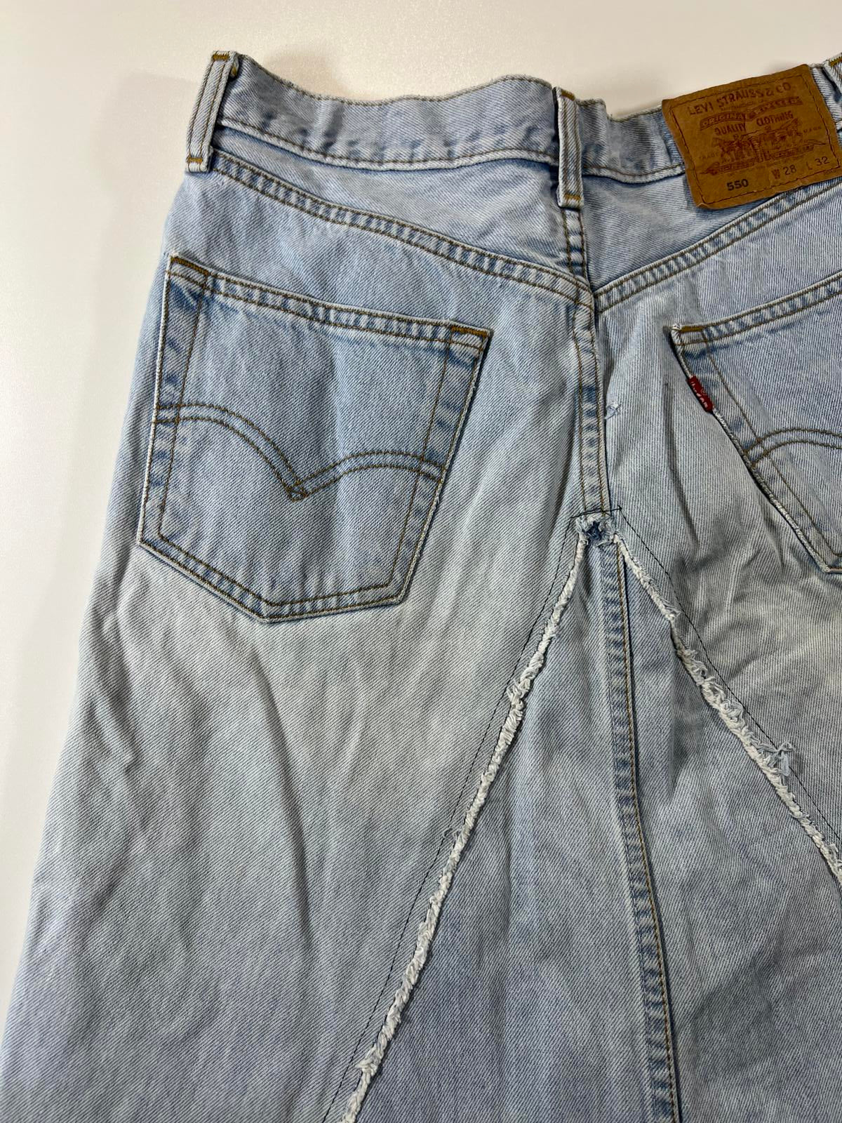 Vintage Levi’s custom Light Blue Denim Skirt 28