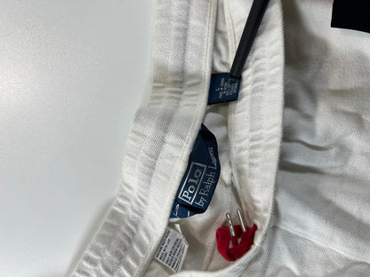 Ralph Lauren Polo White Athletic Shorts #14 and Crest L