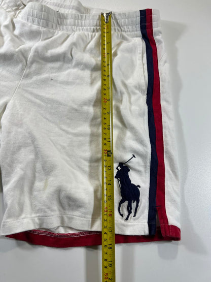 Ralph Lauren Polo White Athletic Shorts #14 and Crest L