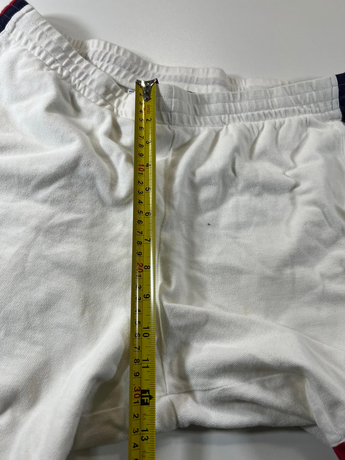 Ralph Lauren Polo White Athletic Shorts #14 and Crest L