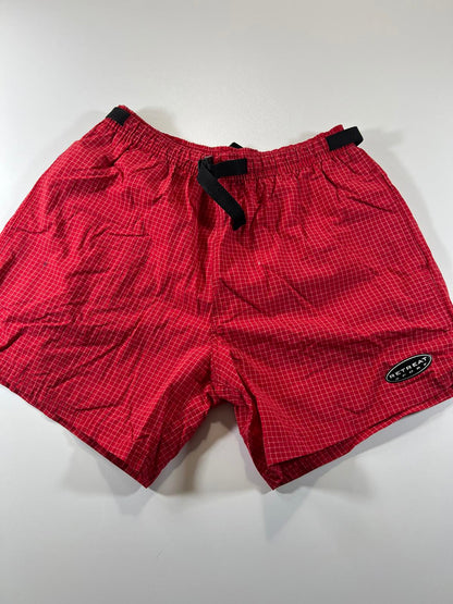 Vintage Retreat Sport Red Checkered Shorts