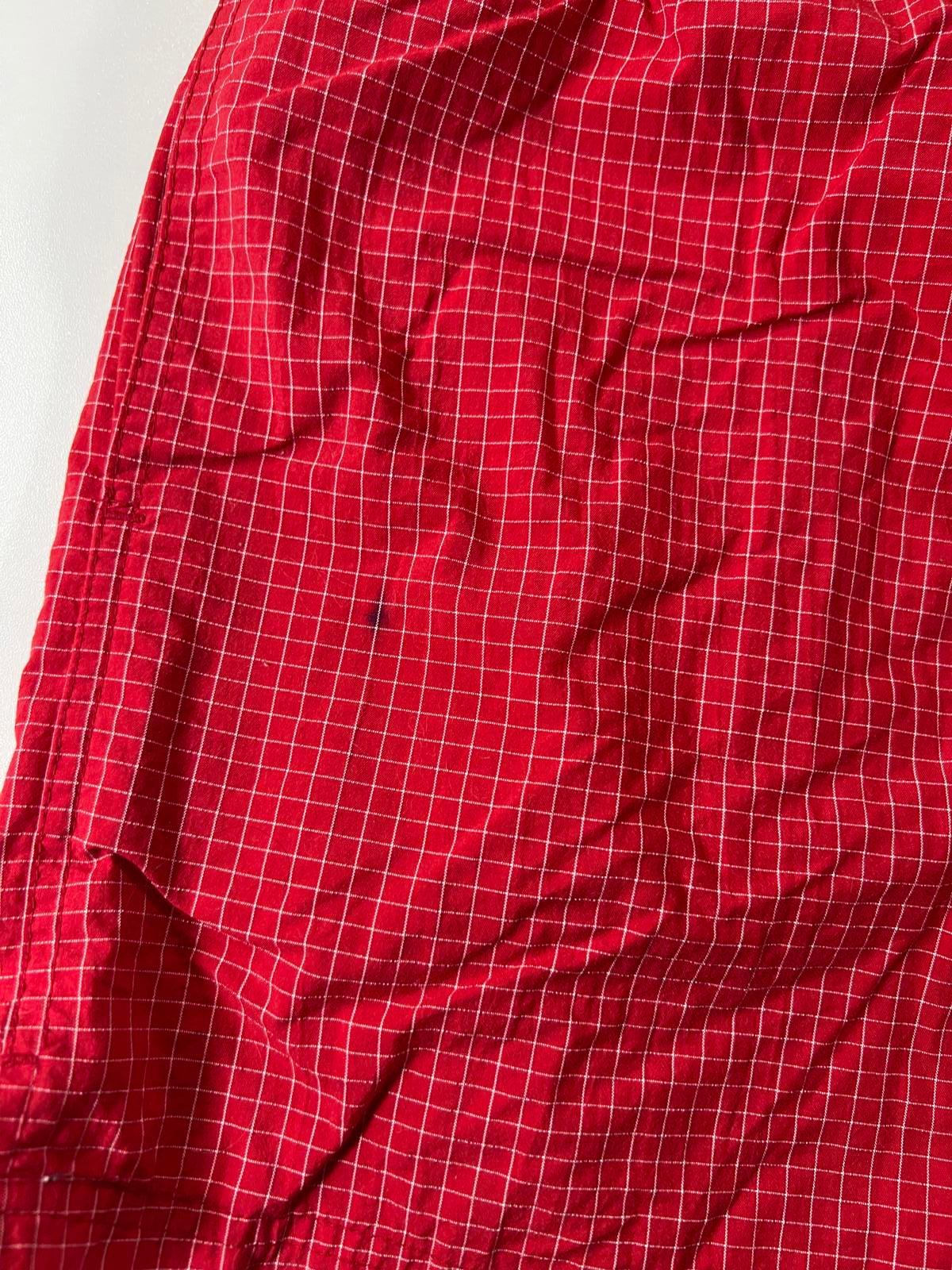 Vintage Retreat Sport Red Checkered Shorts