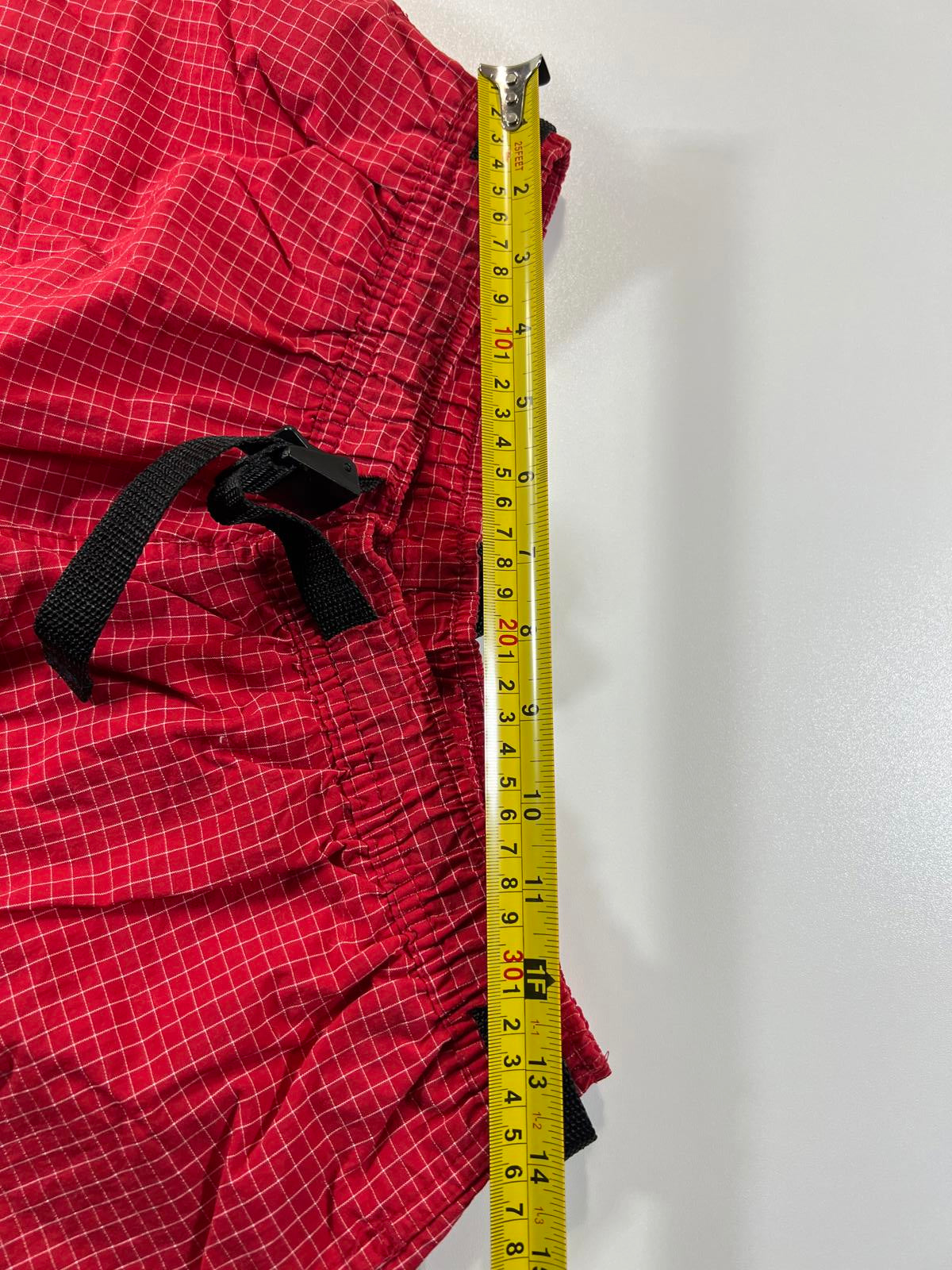 Vintage Retreat Sport Red Checkered Shorts