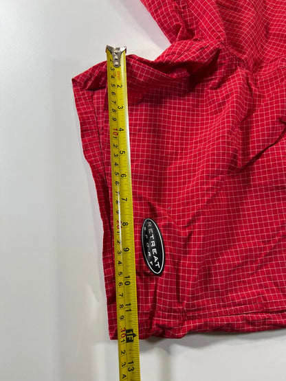 Vintage Retreat Sport Red Checkered Shorts