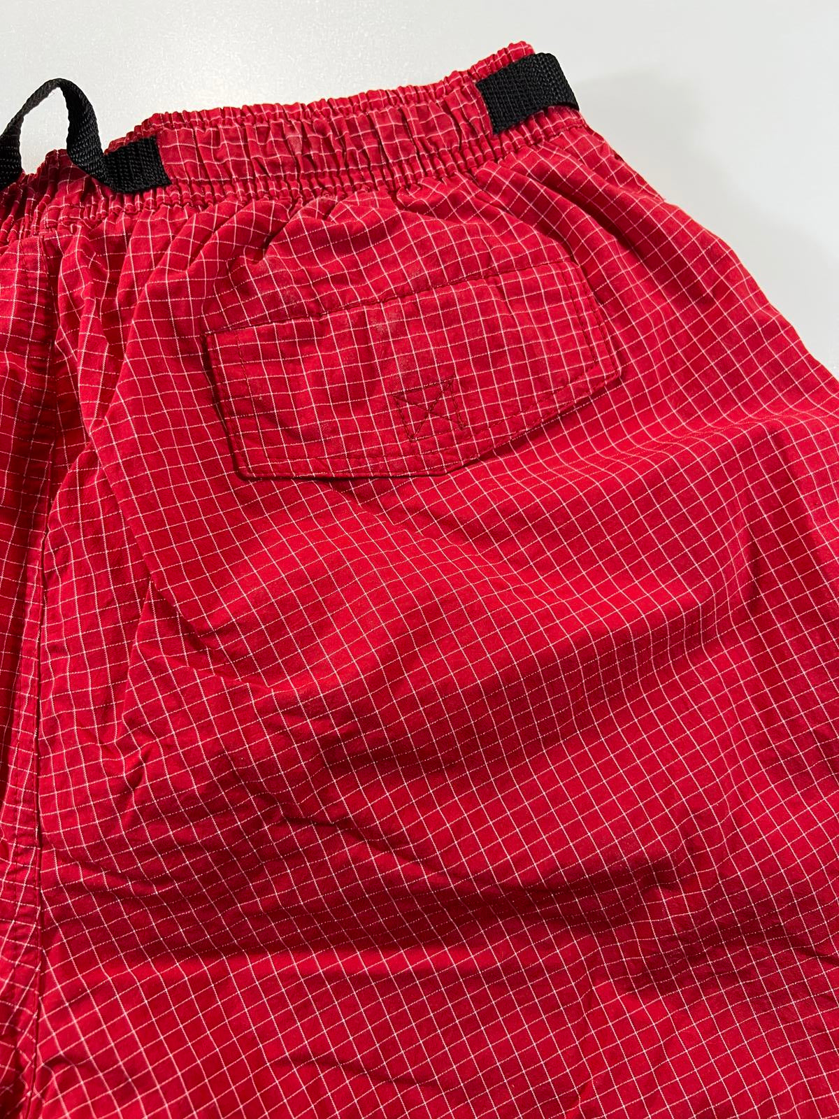 Vintage Retreat Sport Red Checkered Shorts