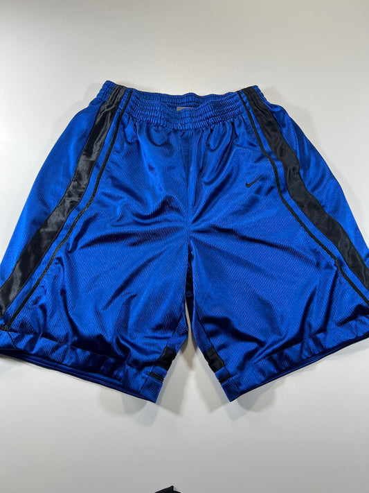 Nike Men's Blue and Black Athletic Shorts