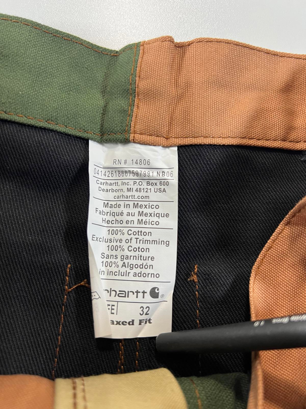 Carhartt custom patchwork Multi-Color Workwear Shorts 32