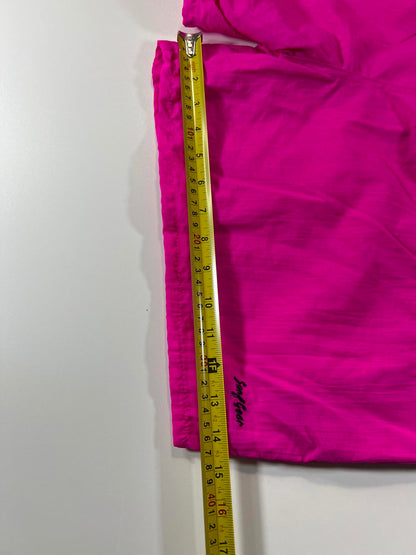 Vintage Pink Swim Shorts with Multicolour Patterned M