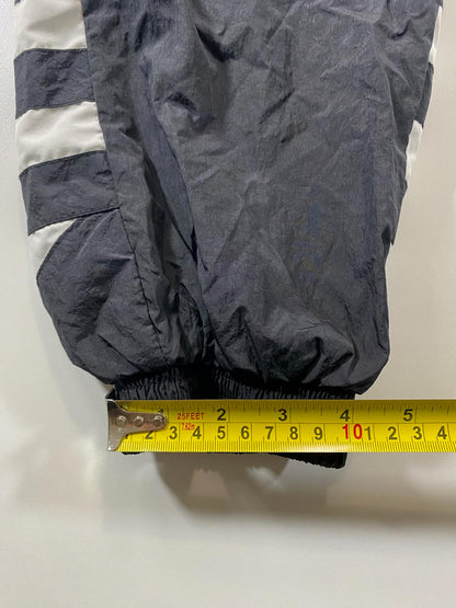 Adidas Black and White Track Pants with Elastic Waistband