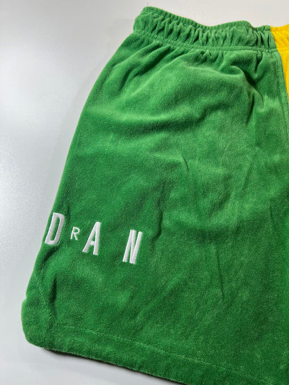 Jordan Two-Tone Yellow and Green Shorts L