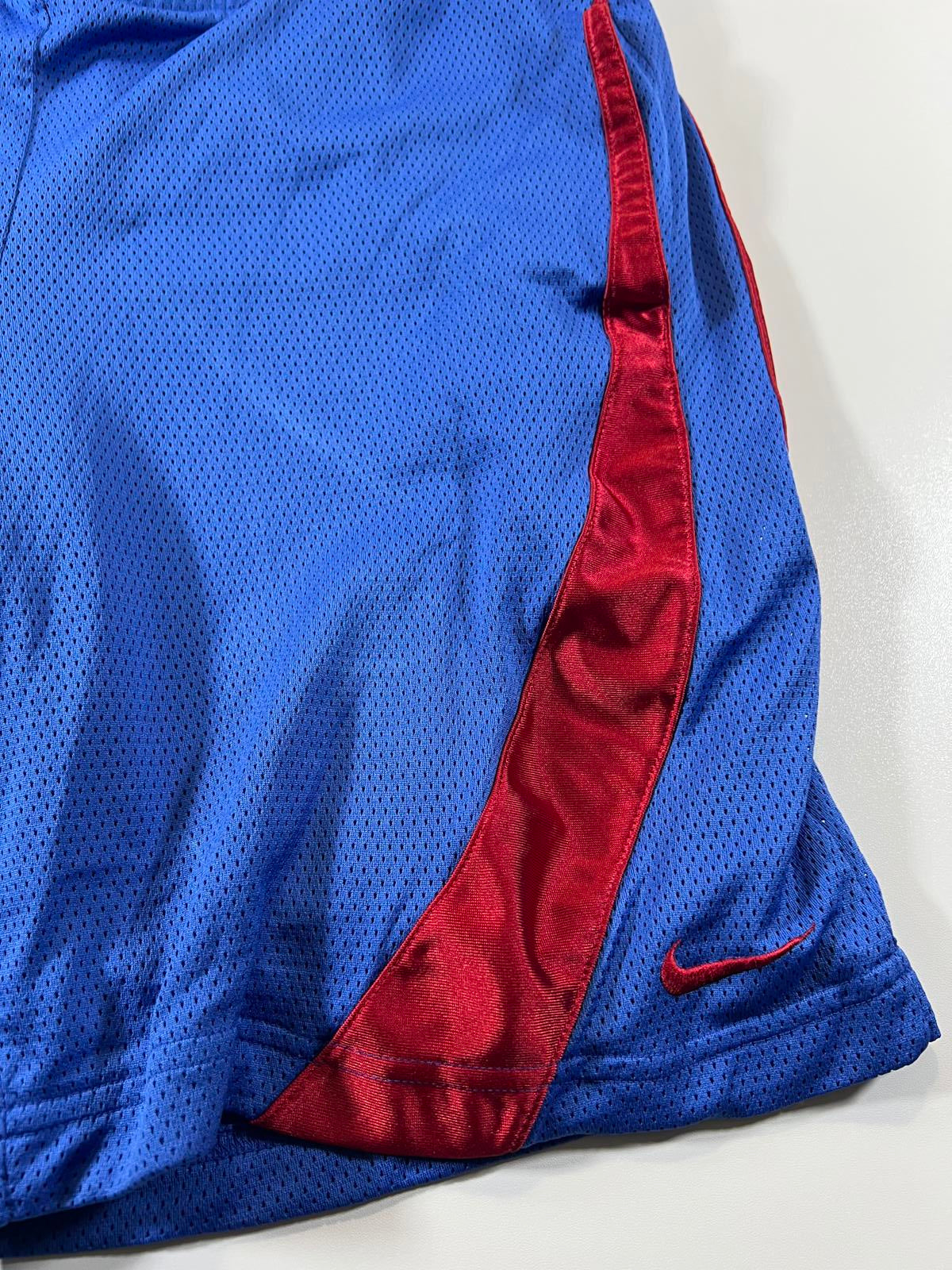 Nike Blue and Red Athletic Basketball Shorts