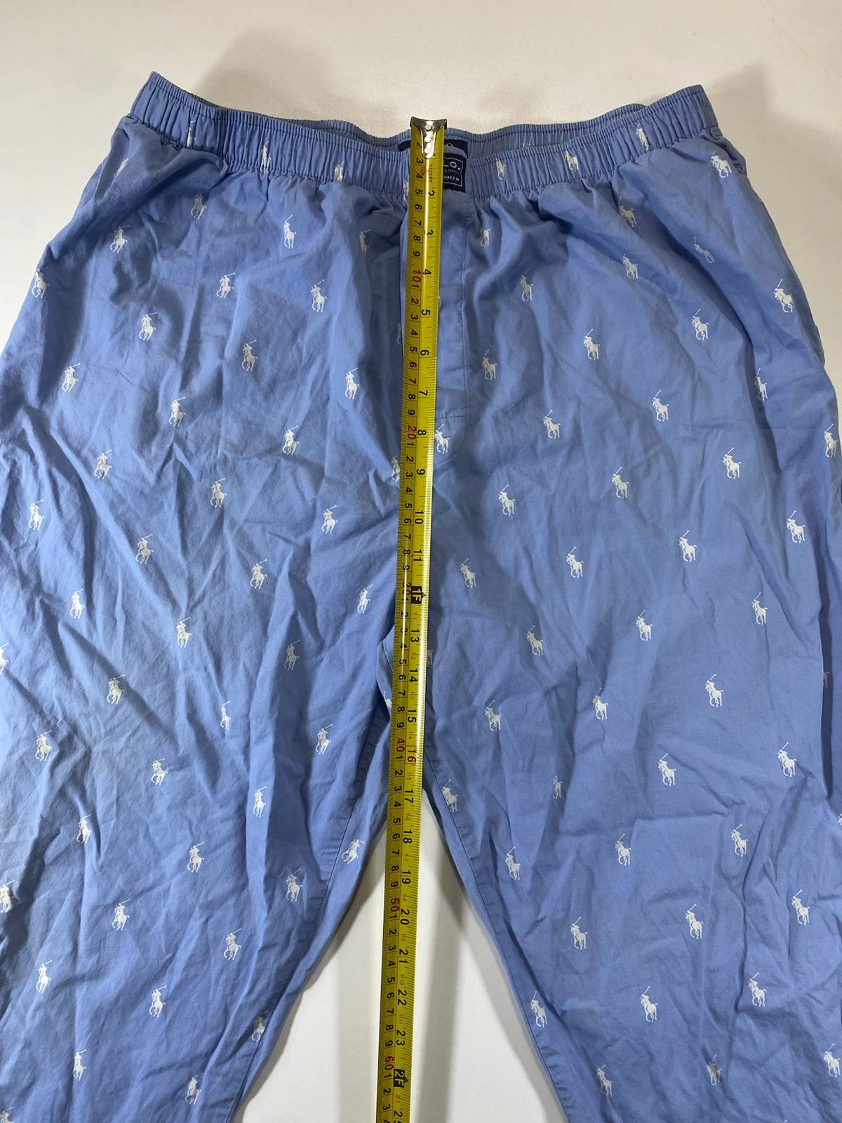 Polo Ralph Lauren Blue Cotton Pajama Pants L