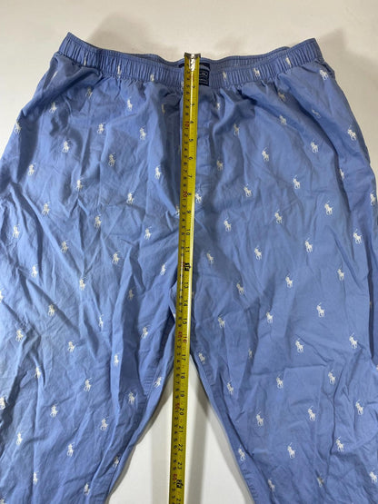 Polo Ralph Lauren Blue Cotton Pajama Pants L