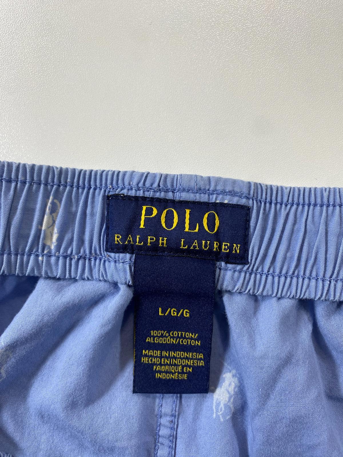 Polo Ralph Lauren Blue Cotton Pajama Pants L