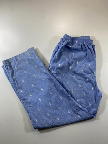 Polo Ralph Lauren Blue Cotton Pajama Pants L